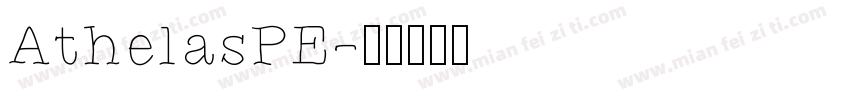 AthelasPE字体转换