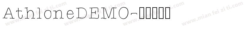 AthloneDEMO字体转换
