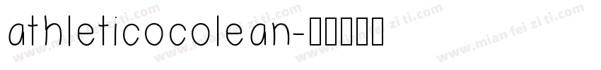 athleticocolean字体转换
