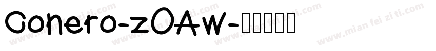 Conero-zOAw字体转换