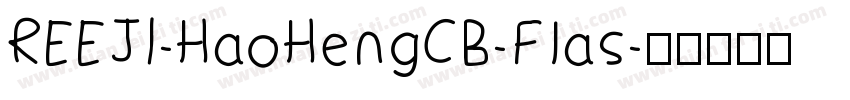 REEJI-HaoHengCB-Flas字体转换
