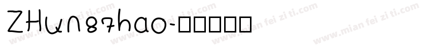 ZHun87hao字体转换