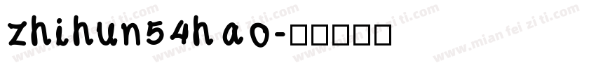 zhihun54hao字体转换