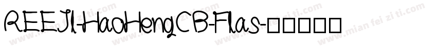 REEJI-HaoHengCB-Flas字体转换