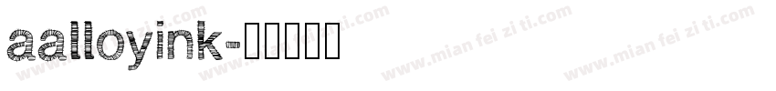 aalloyink字体转换