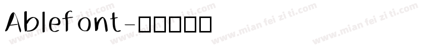 Ablefont字体转换