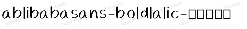 ablibabasans-boldlalic字体转换