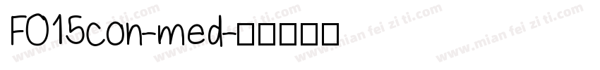 F015con-med字体转换