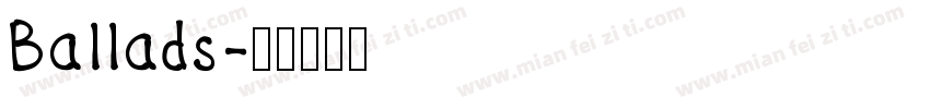 Ballads字体转换