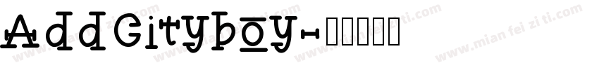 AddCityboy字体转换