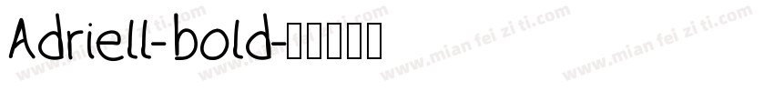 Adriell-bold字体转换