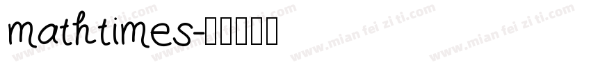 mathtimes字体转换