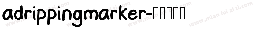 adrippingmarker字体转换