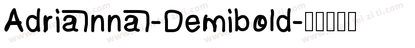 Adrianna-Demibold字体转换