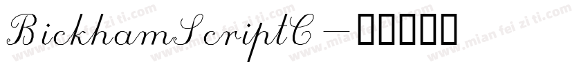 BickhamScriptC字体转换
