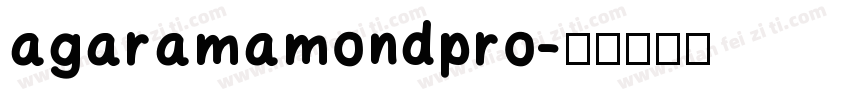 agaramamondpro字体转换