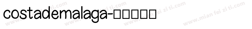 costademalaga字体转换