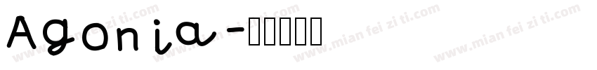 Agonia字体转换