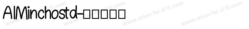 AIMinchostd字体转换