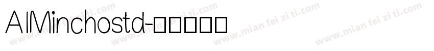 AIMinchostd字体转换