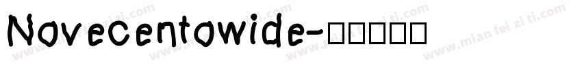 Novecentowide字体转换