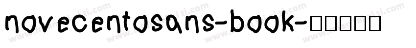 novecentosans-book字体转换