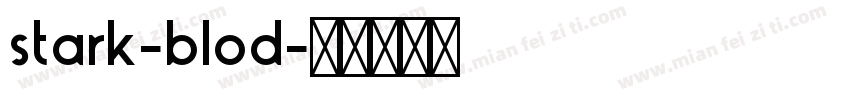 stark-blod字体转换