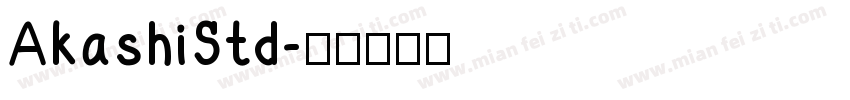 AkashiStd字体转换