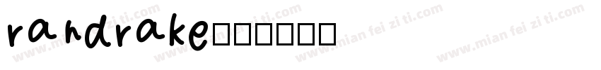 randrake字体转换