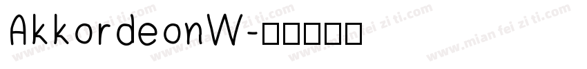AkkordeonW字体转换