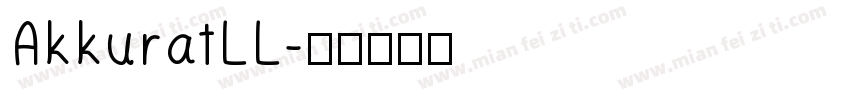 AkkuratLL字体转换