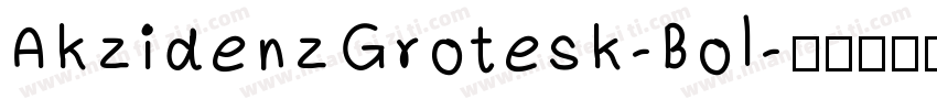 AkzidenzGrotesk-Bol字体转换