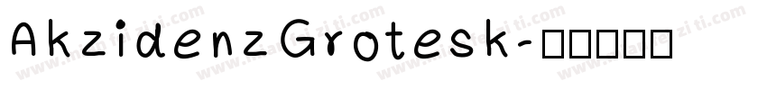 AkzidenzGrotesk字体转换