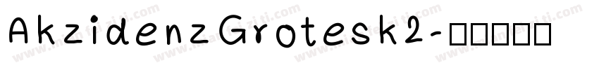 AkzidenzGrotesk2字体转换