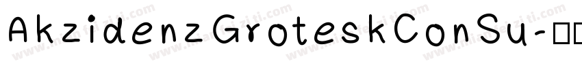 AkzidenzGroteskConSu字体转换