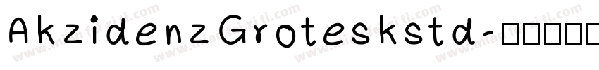 AkzidenzGroteskstd字体转换