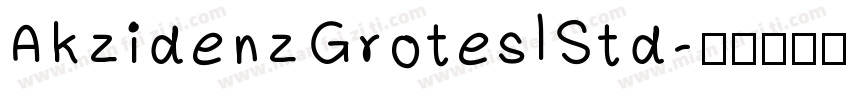 AkzidenzGroteslStd字体转换