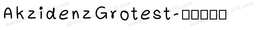 AkzidenzGrotest字体转换