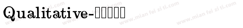 Qualitative字体转换