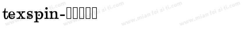texspin字体转换