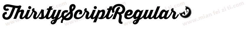 ThirstyScriptRegular字体转换