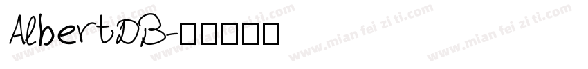 AlbertDB字体转换