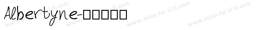 Albertyne字体转换
