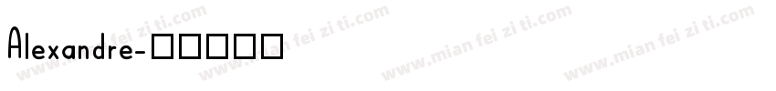 Alexandre字体转换