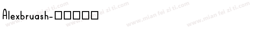 Alexbruash字体转换