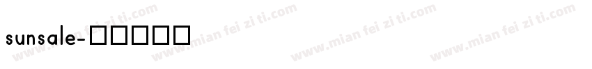sunsale字体转换