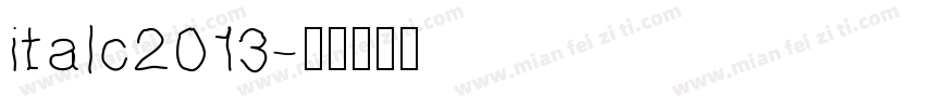 italc2013字体转换