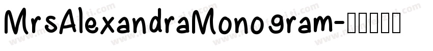 MrsAlexandraMonogram字体转换