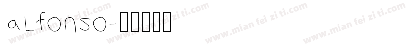 alfonso字体转换