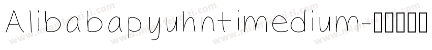 Alibabapyuhntimedium字体转换